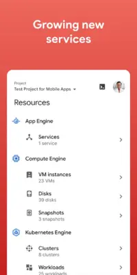 Google Cloud Console android App screenshot 3